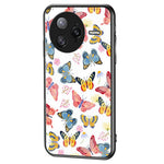 Xiaomi Poco F7 Ultra 5G / Redmi K80 Pro 5G Skal Fjärilsmönster TPU + Härdat Glas Skyddande mobilskal