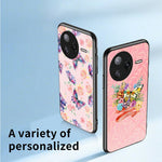 Xiaomi Poco F7 Ultra 5G / Redmi K80 Pro 5G Skal Fjärilsmönster TPU + Härdat Glas Skyddande mobilskal