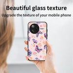 Xiaomi Poco F7 Ultra 5G / Redmi K80 Pro 5G Skal Fjärilsmönster TPU + Härdat Glas Skyddande mobilskal