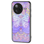 Xiaomi Poco F7 Ultra 5G / Redmi K80 Pro 5G Skal Fjärilsmönster TPU + Härdat Glas Skyddande mobilskal