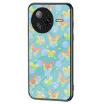 Xiaomi Poco F7 Ultra 5G / Redmi K80 Pro 5G Skal Fjärilsmönster TPU + Härdat Glas Skyddande mobilskal