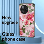 For Xiaomi Poco F7 Ultra 5G / Redmi K80 Pro 5G Case Floral Pattern TPU + Tempered Glass Protective Phone Cover