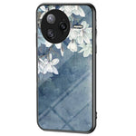 For Xiaomi Poco F7 Ultra 5G / Redmi K80 Pro 5G Case Floral Pattern TPU + Tempered Glass Protective Phone Cover