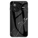 For Xiaomi Poco F7 Ultra 5G / Redmi K80 Pro 5G Case Marble Pattern Tempered Glass + PC + TPU Protective Phone Cover