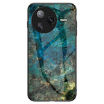 For Xiaomi Poco F7 Ultra 5G / Redmi K80 Pro 5G Case Marble Pattern Tempered Glass + PC + TPU Protective Phone Cover