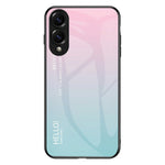 Samsung Galaxy S25 Edge-skal i reptåligt härdat glas + PC+TPU-mobilskal