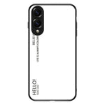 Samsung Galaxy S25 Edge-skal i reptåligt härdat glas + PC+TPU-mobilskal