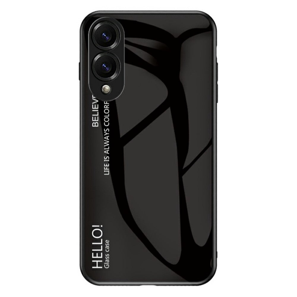 Til Samsung Galaxy S25 Edge cover, anti-ridse hærdet glas + PC + TPU telefoncover