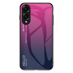 Til Samsung Galaxy S25 Edge cover, anti-ridse hærdet glas + PC + TPU telefoncover