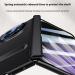 For Oppo Find N5 5G Case Kickstand Skin Touch Electroplated PU Leather + PC Phone Cover with Screen Protector