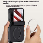 For Huawei Pura X Magnetic Case Kickstand Skin Touch PC Phone Cover Built-In Screen Protector