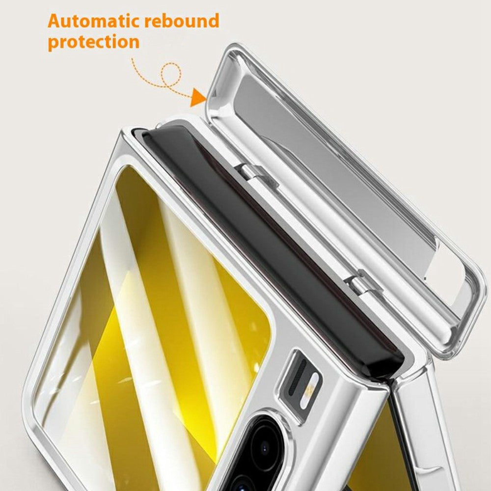 For Huawei Pura X Case PC + Acrylic Phone Cover with Rear Small Screen Protector Hinge Protection