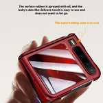 For Huawei Pura X Case Hard PC Hinge Protection Phone Cover with Rear Small Screen Protector