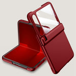 For Huawei Pura X Case Hard PC Hinge Protection Phone Cover with Rear Small Screen Protector