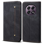 For Oppo A5 5G  /  F29 5G Case Jeans Cloth Texture Anti-Scratch Leather Stand Phone Cover
