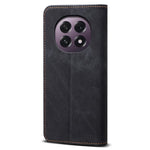 For Oppo A5 5G  /  F29 5G Case Jeans Cloth Texture Anti-Scratch Leather Stand Phone Cover