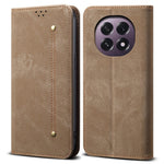 For Oppo A5 5G  /  F29 5G Case Jeans Cloth Texture Anti-Scratch Leather Stand Phone Cover