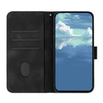 For Xiaomi Redmi Note 14 4G (164.84mm) Wallet Case Line Imprinted PU Leather Phone Cover with Strap