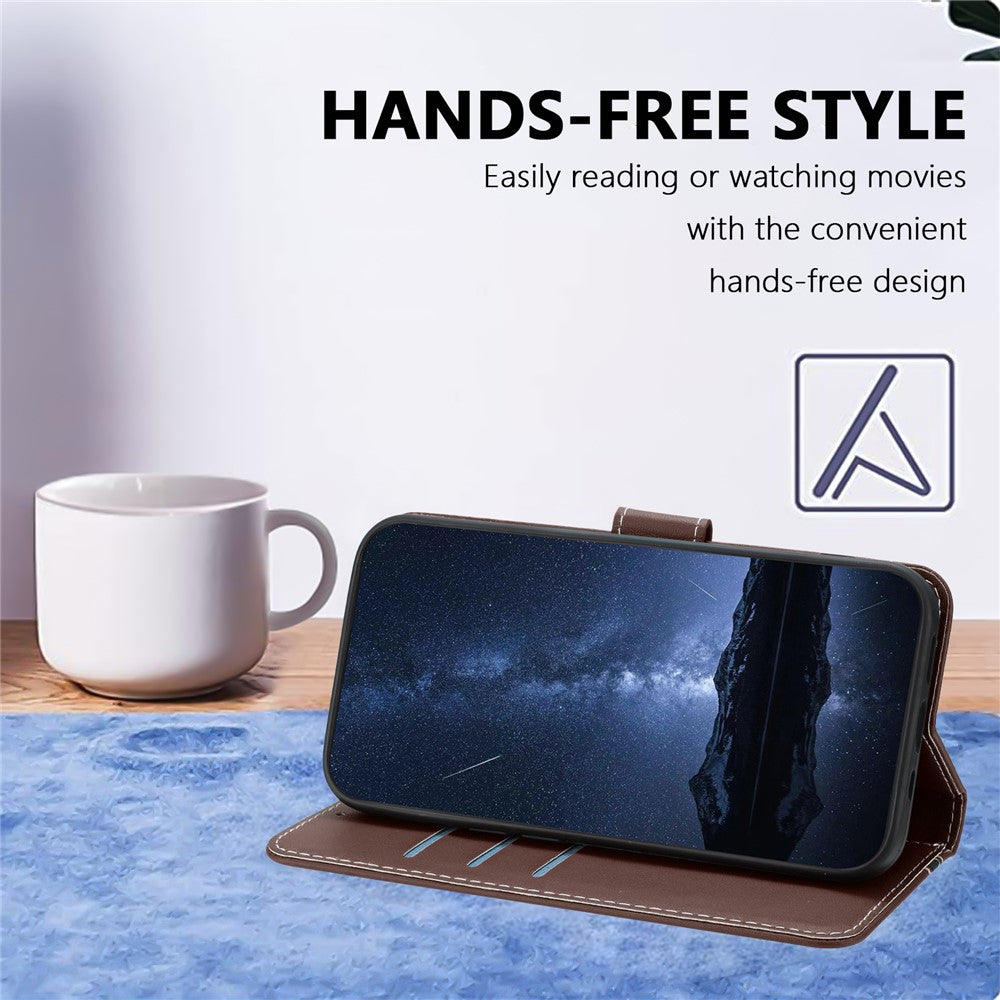 For Honor Magic7 Pro 5G Phone Cases Wallet Stand Color Splicing Leather Cover with Magnetic Clasp