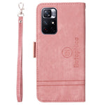 BETOPNICE 001 For Xiaomi Redmi Note 11 Pro 5G (MediaTek) / Note 11 Pro+ 5G / Poco X4 NFC / 11i 5G Imprinted Stitching Line Leather Case Phone Wallet Stand Cover