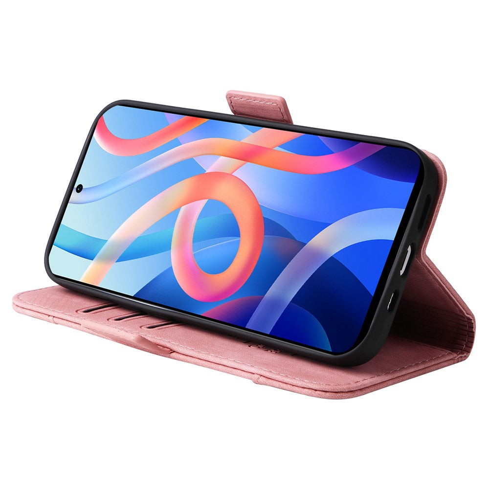 BETOPNICE 001 For Xiaomi Redmi Note 11 Pro 5G (MediaTek) / Note 11 Pro+ 5G / Poco X4 NFC / 11i 5G Imprinted Stitching Line Leather Case Phone Wallet Stand Cover
