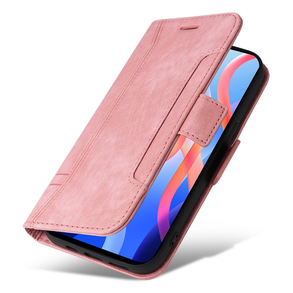 BETOPNICE 001 For Xiaomi Redmi Note 11 Pro 5G (MediaTek) / Note 11 Pro+ 5G / Poco X4 NFC / 11i 5G Imprinted Stitching Line Leather Case Phone Wallet Stand Cover