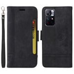 BETOPNICE 001 For Xiaomi Redmi Note 11 Pro 5G (MediaTek) / Note 11 Pro+ 5G / Poco X4 NFC / 11i 5G Imprinted Stitching Line Leather Case Phone Wallet Stand Cover