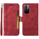 BETOPNICE 001 For Xiaomi Redmi Note 11 Pro 5G (MediaTek) / Note 11 Pro+ 5G / Poco X4 NFC / 11i 5G Imprinted Stitching Line Leather Case Phone Wallet Stand Cover