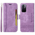 BETOPNICE 001 For Xiaomi Redmi Note 11 Pro 5G (MediaTek) / Note 11 Pro+ 5G / Poco X4 NFC / 11i 5G Imprinted Stitching Line Leather Case Phone Wallet Stand Cover