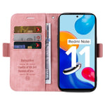 BETOPNICE 001 For Xiaomi Redmi Note 11 4G (Qualcomm) / Note 11S 4G Imprinted Stitching Line Full Protection Stand Case PU Leather Wallet Cover with Strap