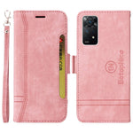 BETOPNICE 001 För Xiaomi Redmi Note 12 Pro 4G / 11 Pro 4G (MediaTek) / Note 11 Pro 5G (Qualcomm) / Note 11E Pro 5G PU-lädermobilskal med tryckta sömmar, plånboksfodral