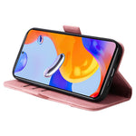 BETOPNICE 001 För Xiaomi Redmi Note 12 Pro 4G / 11 Pro 4G (MediaTek) / Note 11 Pro 5G (Qualcomm) / Note 11E Pro 5G PU-lädermobilskal med tryckta sömmar, plånboksfodral