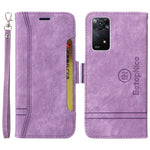 BETOPNICE 001 För Xiaomi Redmi Note 12 Pro 4G / 11 Pro 4G (MediaTek) / Note 11 Pro 5G (Qualcomm) / Note 11E Pro 5G PU-lädermobilskal med tryckta sömmar, plånboksfodral