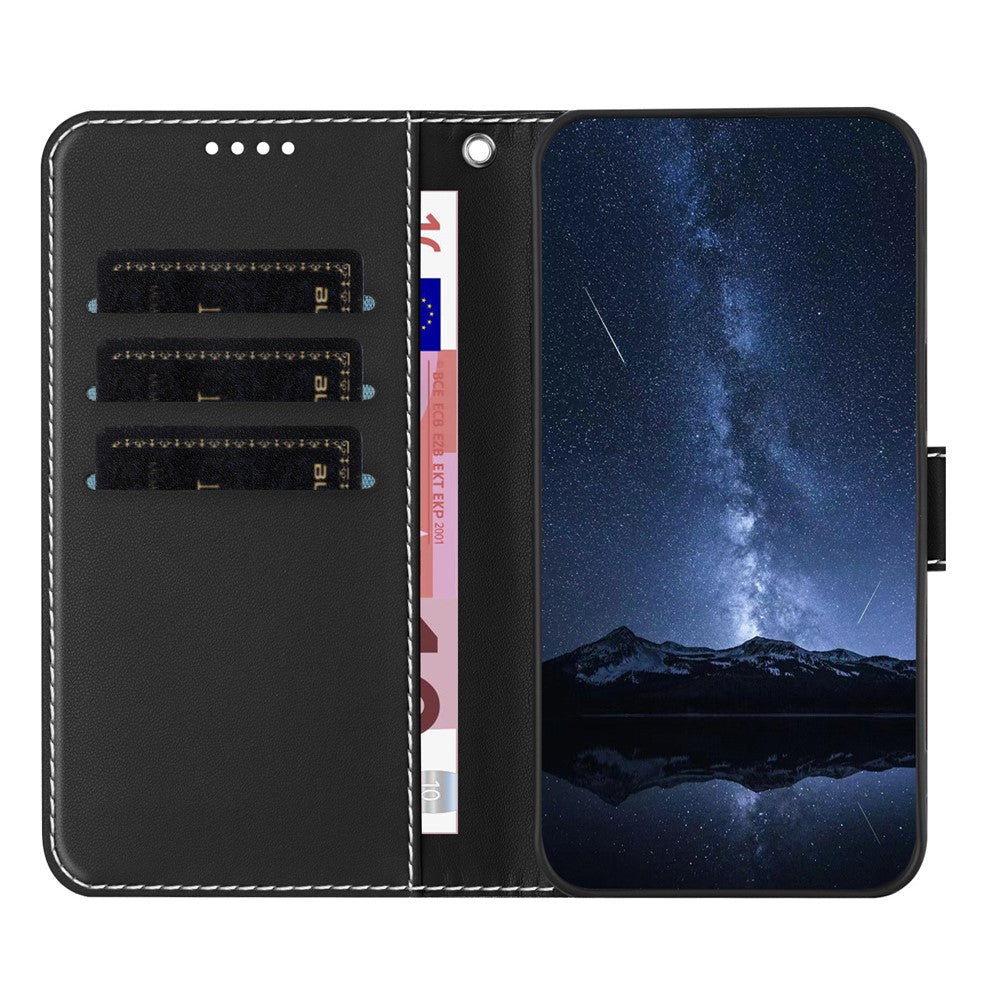 For Samsung Galaxy Xcover7 Phone Cases Wallet Stand Color Splicing Leather Cover with Magnetic Clasp