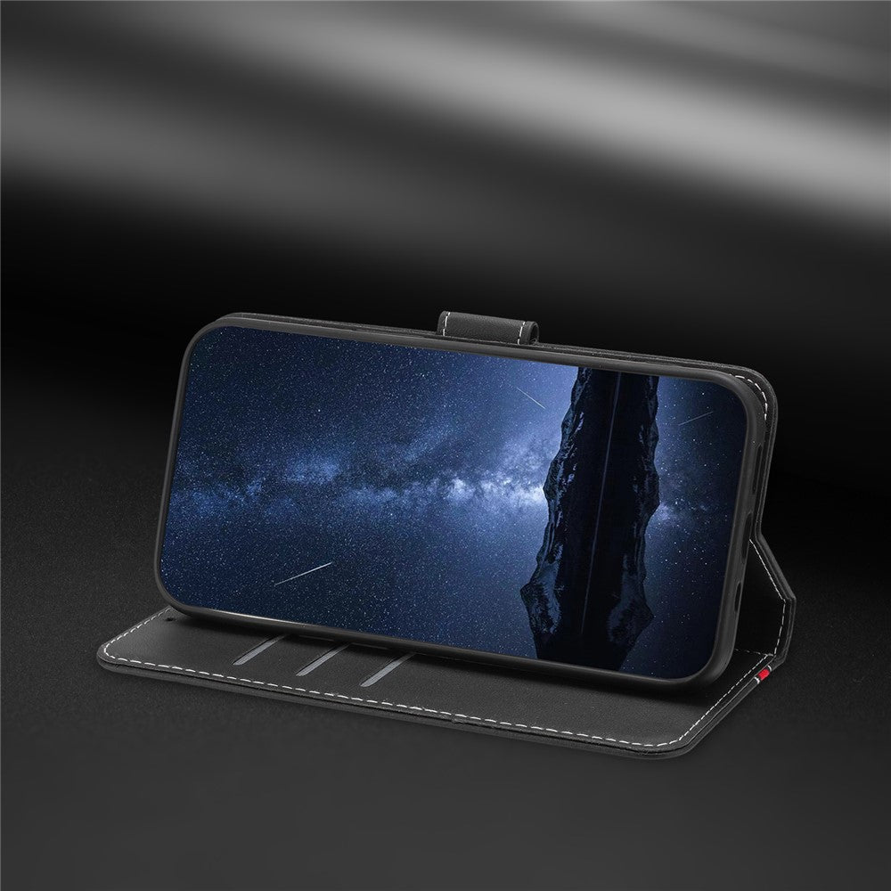 For Samsung Galaxy Xcover7 Phone Cases Wallet Stand Color Splicing Leather Cover with Magnetic Clasp