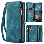 CASEME For Samsung Galaxy S25 Edge Phone Cases 008 Leather Cover with Detachable Wallet and Strap