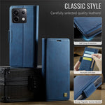 AUTSPACE For Xiaomi Poco X6 5G / Xiaomi Redmi Note 13 Pro 5G Case  A11 RFID Blocking Retro Leather Cell Phone Wallet Cover