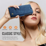 AUTSPACE For Xiaomi Poco X6 5G / Xiaomi Redmi Note 13 Pro 5G Case  A11 RFID Blocking Retro Leather Cell Phone Wallet Cover