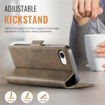 AUTSPACE For iPhone 17th / 16th Case A11 RFID Blocking Retro Leather Cell Phone Wallet Cover