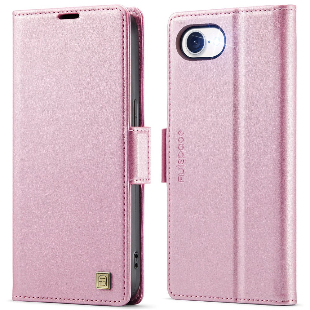 AUTSPACE For iPhone 17th / 16th Case A11 RFID Blocking Retro Leather Cell Phone Wallet Cover