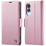 AUTSPACE For Samsung Galaxy S25 Edge Case  A11 RFID Blocking Retro Leather Cell Phone Wallet Cover