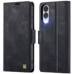 AUTSPACE For Samsung Galaxy S25 Edge Case  A11 RFID Blocking Retro Leather Cell Phone Wallet Cover
