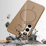 For Samsung Galaxy S23+ Magnetic Case TPU Phone Back Cover with Lanyard