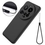 For Xiaomi 15 Ultra Liquid Silicone Case Phone Back Cover with Hand Strap