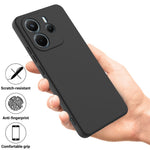 For Xiaomi Redmi Note 14 4G (164.84mm) Liquid Silicone Case Phone Back Cover with Hand Strap