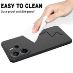 For Xiaomi Redmi Note 14 4G (164.84mm) Liquid Silicone Case Phone Back Cover with Hand Strap