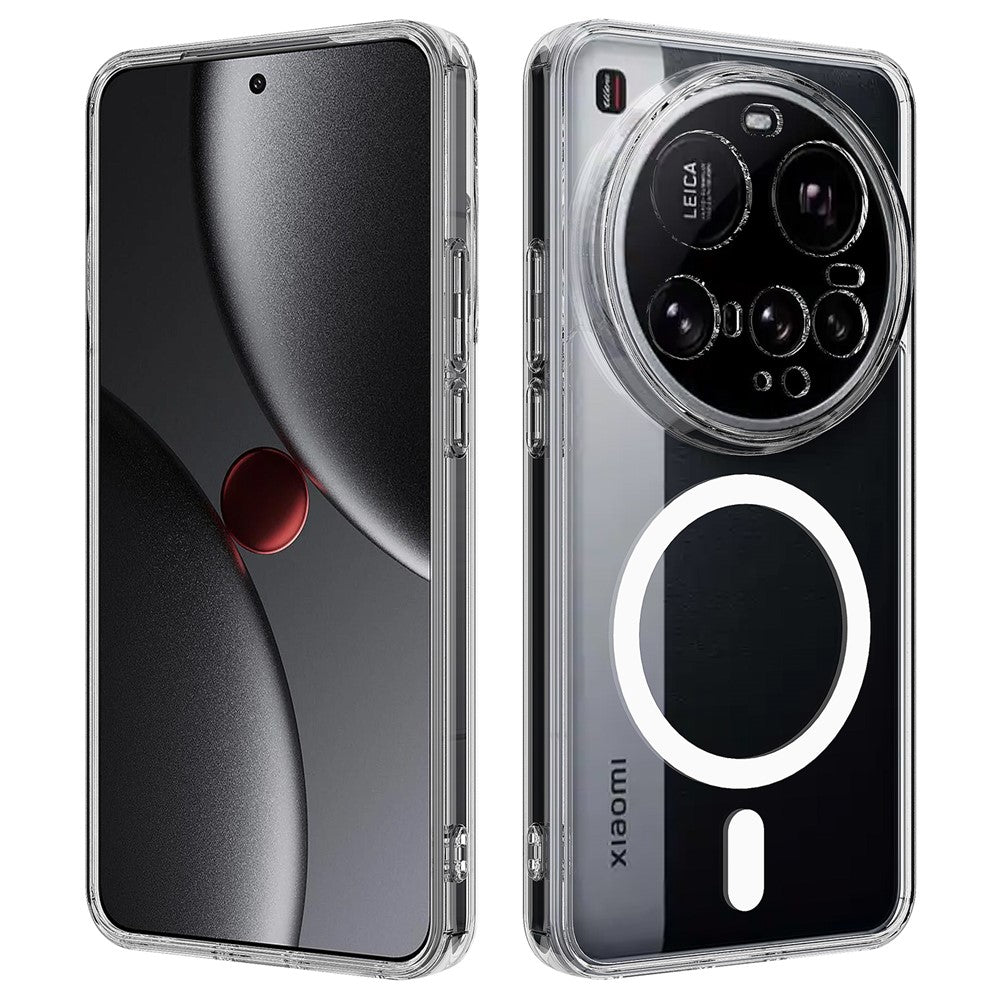For Xiaomi 15 Ultra Clear Phone Case Magnetic Case TPU+Acrylic Back Cover