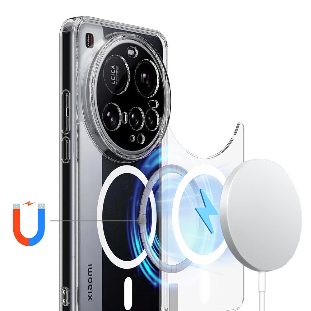 For Xiaomi 15 Ultra Clear Phone Case Magnetic Case TPU+Acrylic Back Cover