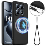 For Xiaomi 14T Pro Case Magnetic Case Anti-Drop Liquid Silicone Phone Cover