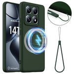 For Xiaomi 14T Pro Case Magnetic Case Anti-Drop Liquid Silicone Phone Cover